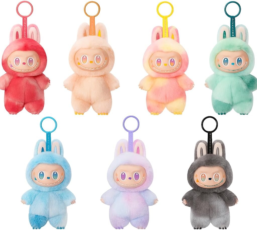 Labubu Cute Plush Toy – Cute Plush Doll for Backpacks & School Bag Charms | Fashionable Collectible Vinyl Figure,Surprise Vinyl Figure" 1PCS Random Color.